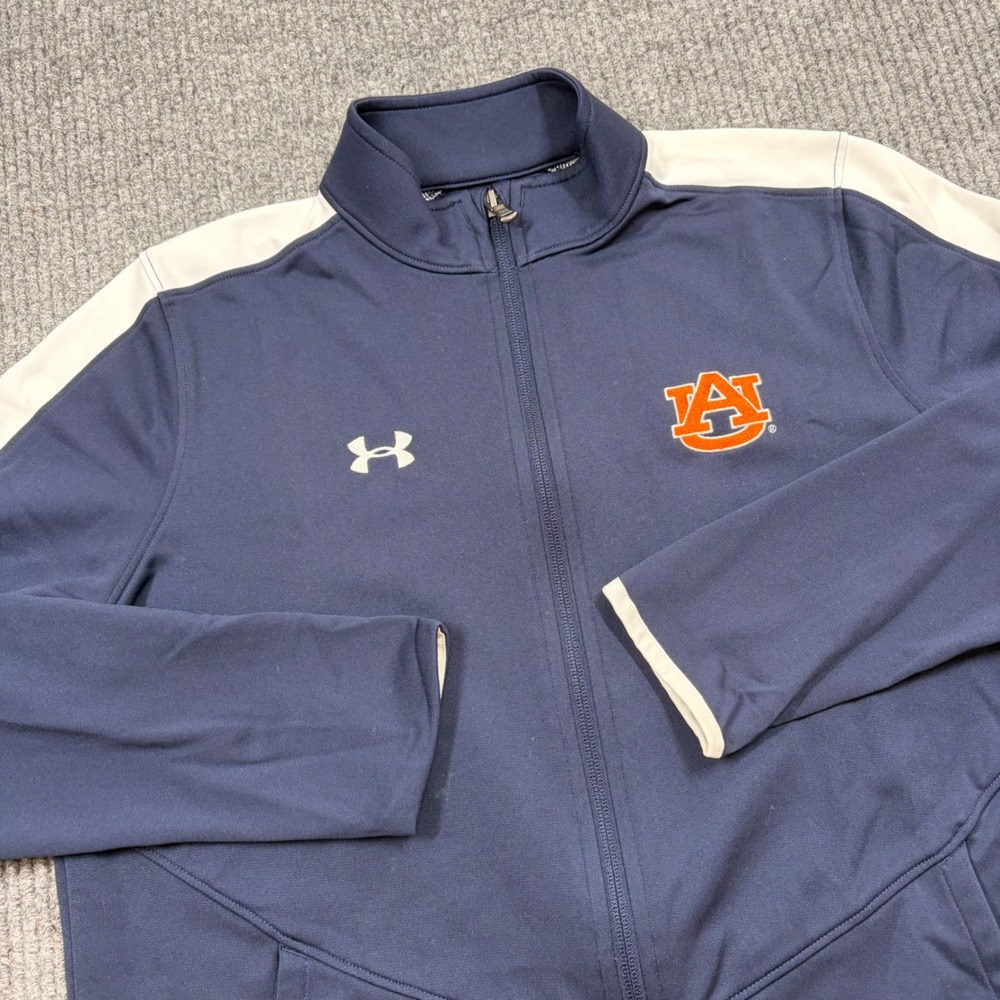 Under Armour Jacket Womens S Auburn Tigers NCAA Full Zip Track Jacket Navy White